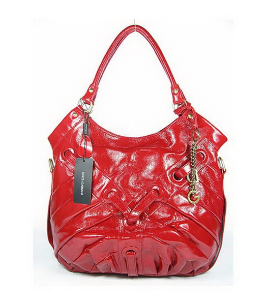 Dolce & Gabbana spalla Bag_Red pelle verniciata